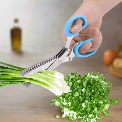 Ciseaux de Cuisine - MultiLayersScissor™ - Bleu - Okay Cuisine