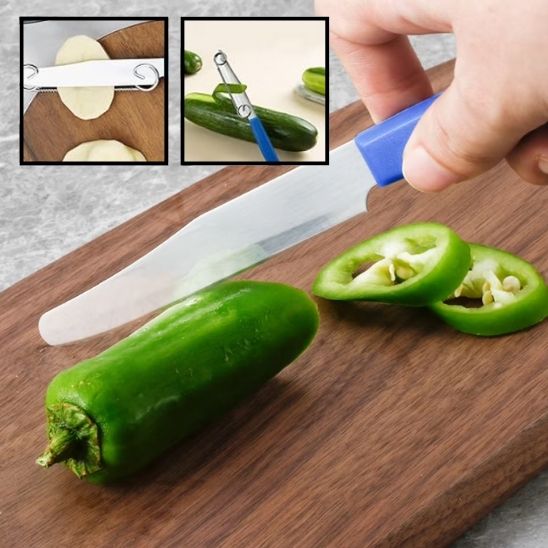 Eplucheur à légumes - 2 en 1 - Okay Cuisine