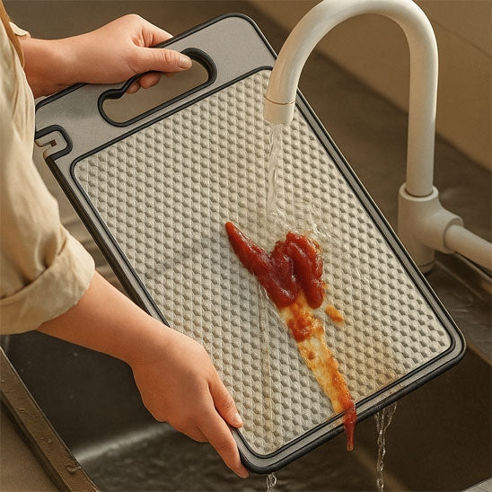 Planche a decouper inox lavage facile