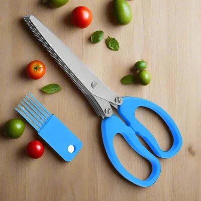Ciseaux de Cuisine - MultiLayersScissor™ - Bleu - Okay Cuisine