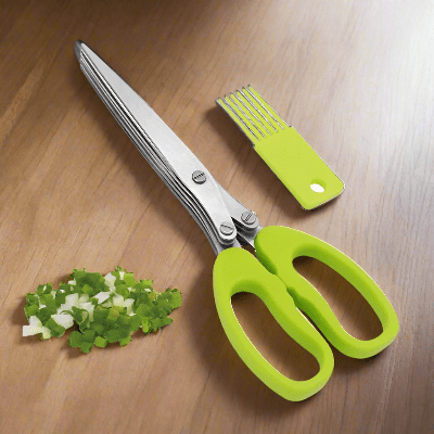 Ciseaux de Cuisine - MultiLayersScissor™ - Vert Clair - Okay Cuisine